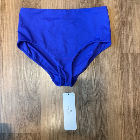 CRZ YOGA Other - CRZ YOGA Womens High Waisted Bikini Bottoms Milky Way Purple Size Small NWT